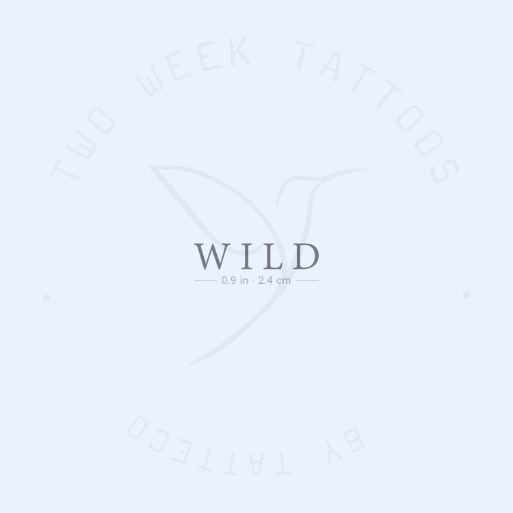 WILD Semi-Permanent Tattoo - Set of 2