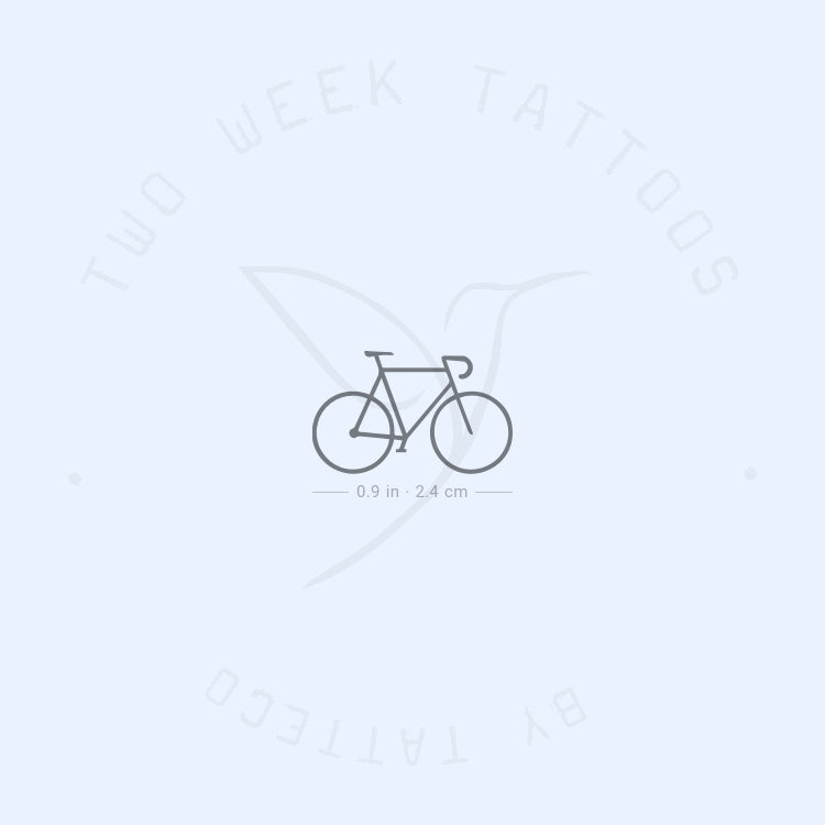 Minimalist Bike 2-Week Temporary Tattoo - Set of 2