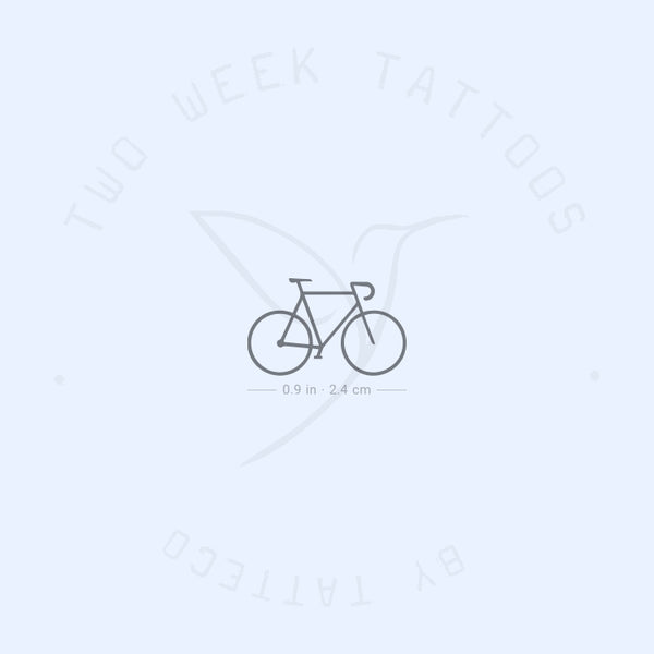 Minimalist Bike 2-Week Temporary Tattoo - Set of 2