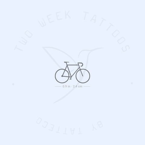 Minimalist Bike 2-Week Temporary Tattoo - Set of 2
