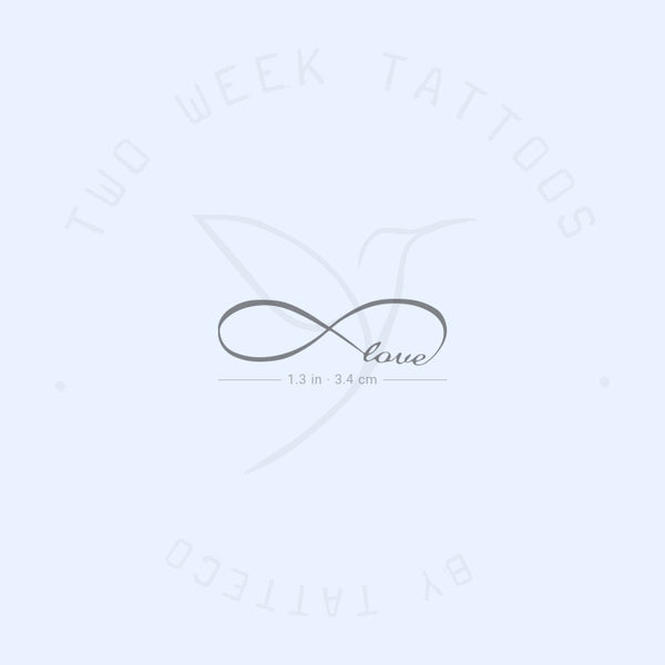 Fine Line Infinity Love Semi-Permanent Tattoo - Set of 2 – Tatteco