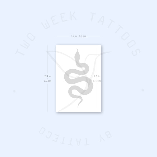 Black Snake Semi-Permanent Tattoo - Set of 2