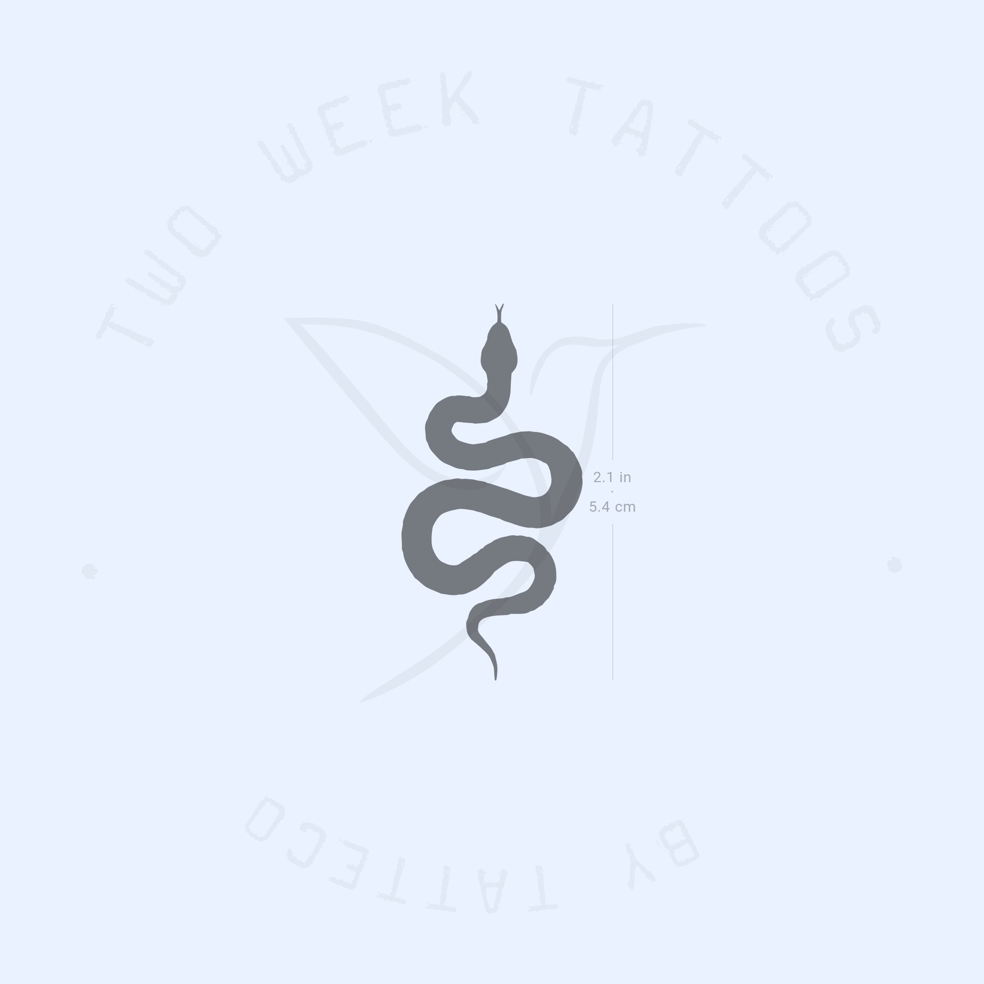 Black Snake Semi-Permanent Tattoo - Set of 2