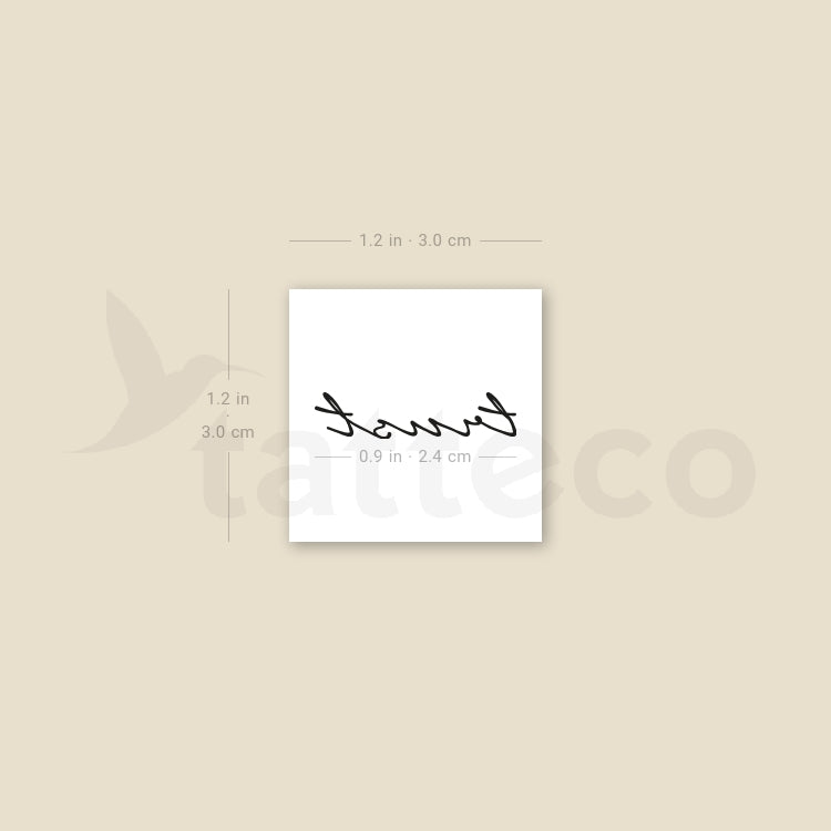 Trust Temporary Tattoo - Set of 3