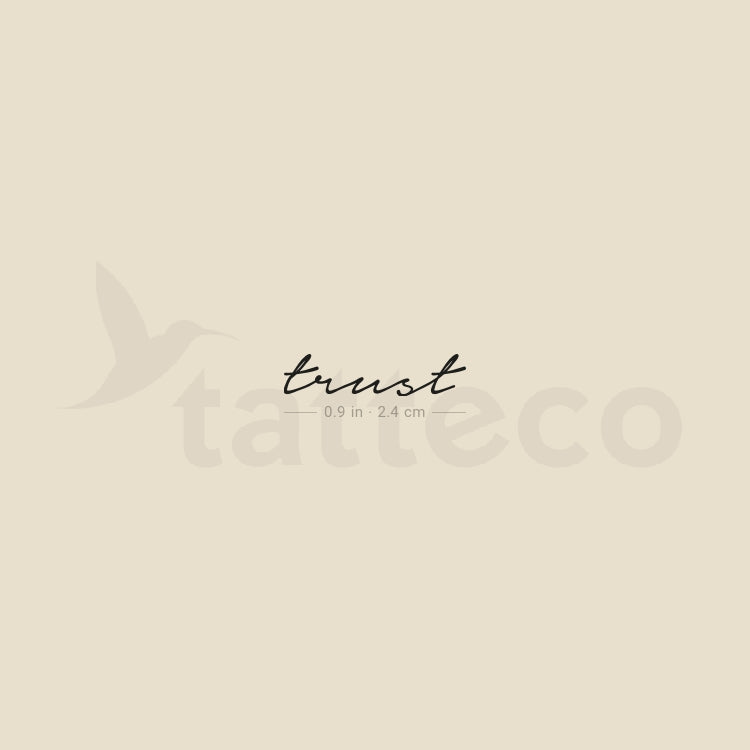 Trust Temporary Tattoo - Set of 3