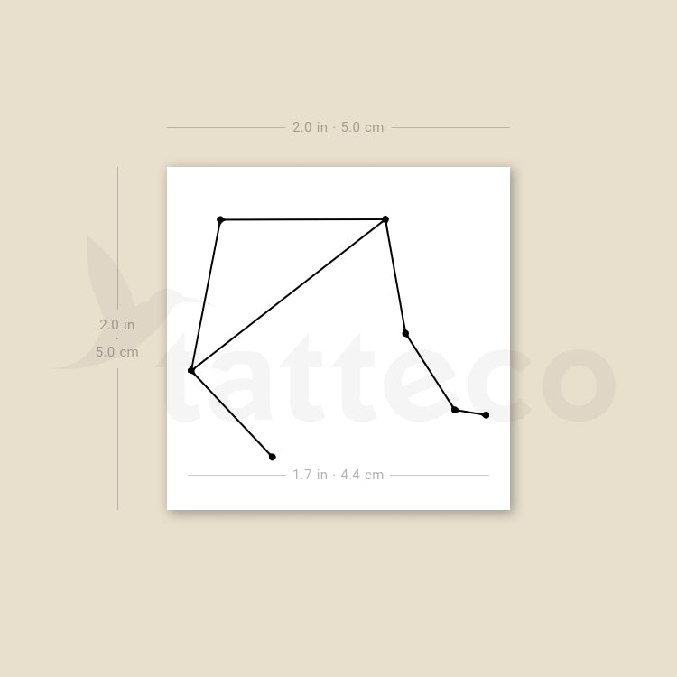 Libra Constellation Temporary Tattoo - Set of 3