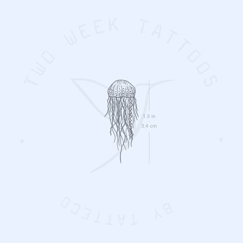 Small Jellyfish Semi-Permanent Tattoo - Set of 2