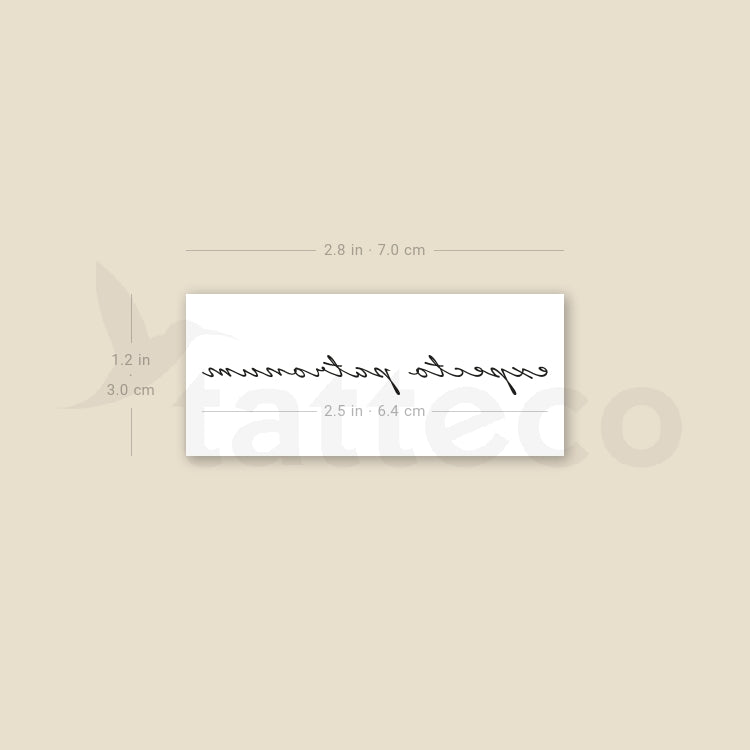 Expecto Patronum Temporary Tattoo - Set of 3