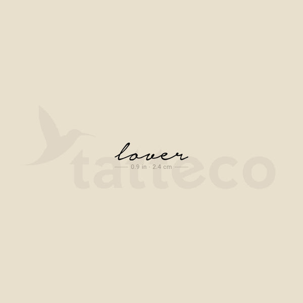 Lover Temporary Tattoo - Set of 3