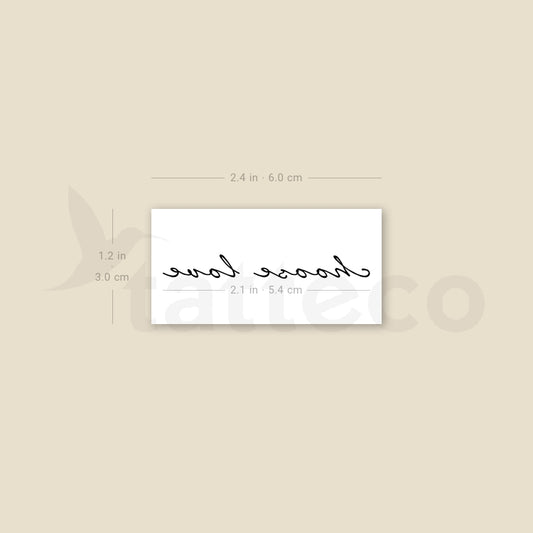 Choose Love Temporary Tattoo - Set of 3