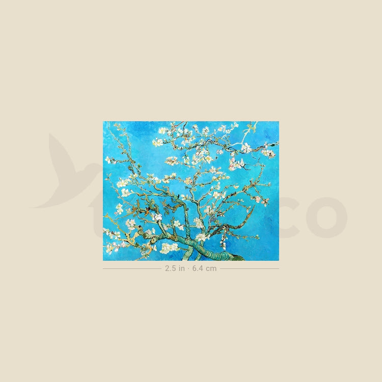 Almond Blossoms Temporary Tattoo - Set of 3