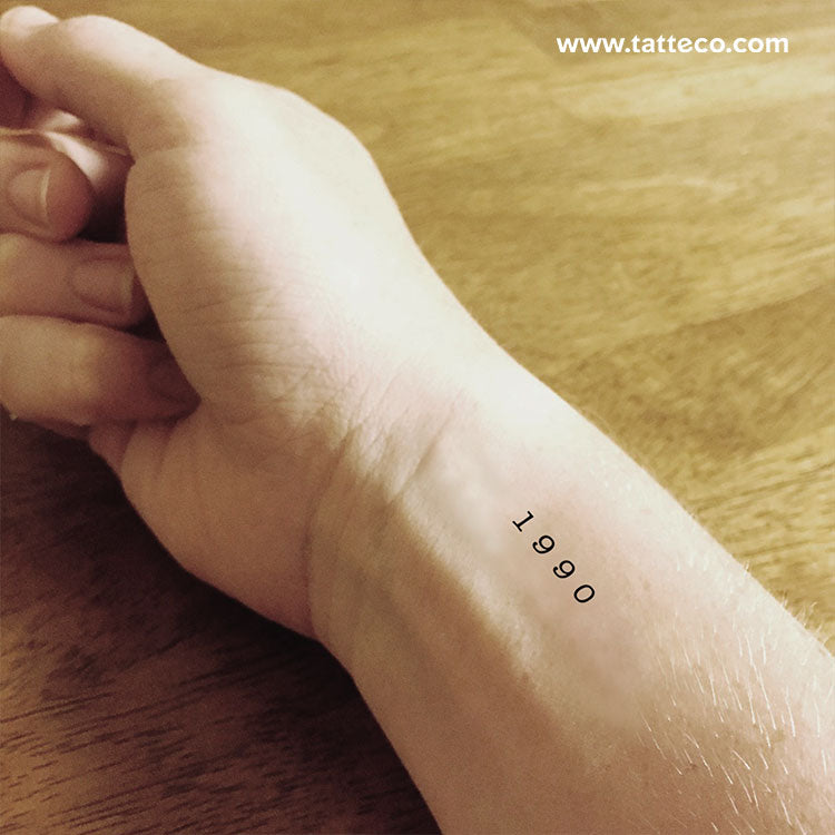 1990 Temporary Tattoo (Set of 3)
