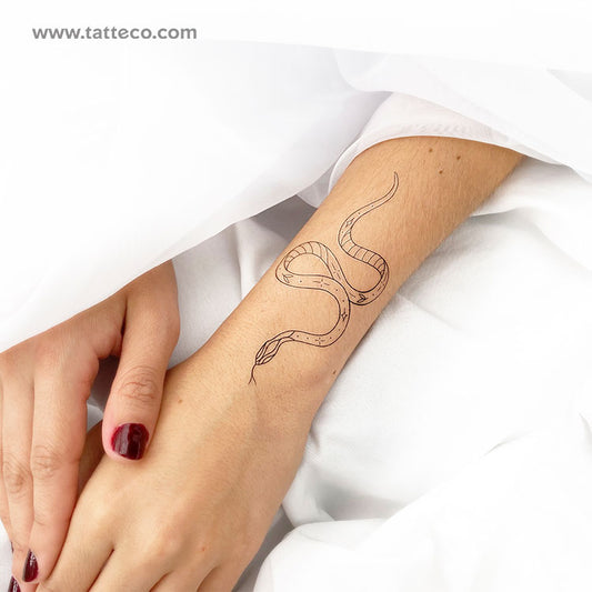 Tatuaje temporal de serpiente de 1991.ink - Juego de 3