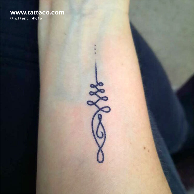 Unalome Semi-Permanent Tattoo - Set of 2