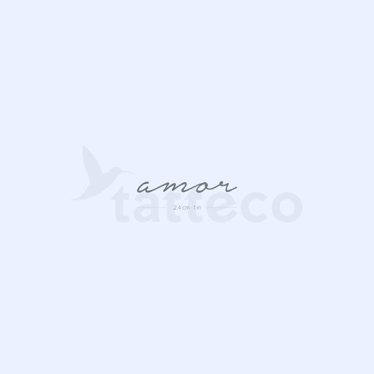 Tatuaje semipermanente Amor - Juego de 2