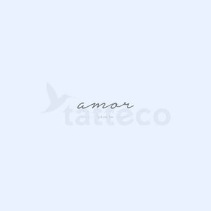 Amor Semi-Permanent Tattoo - Set of 2
