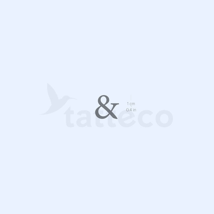 Tatuaje semipermanente Ampersand - Juego de 2