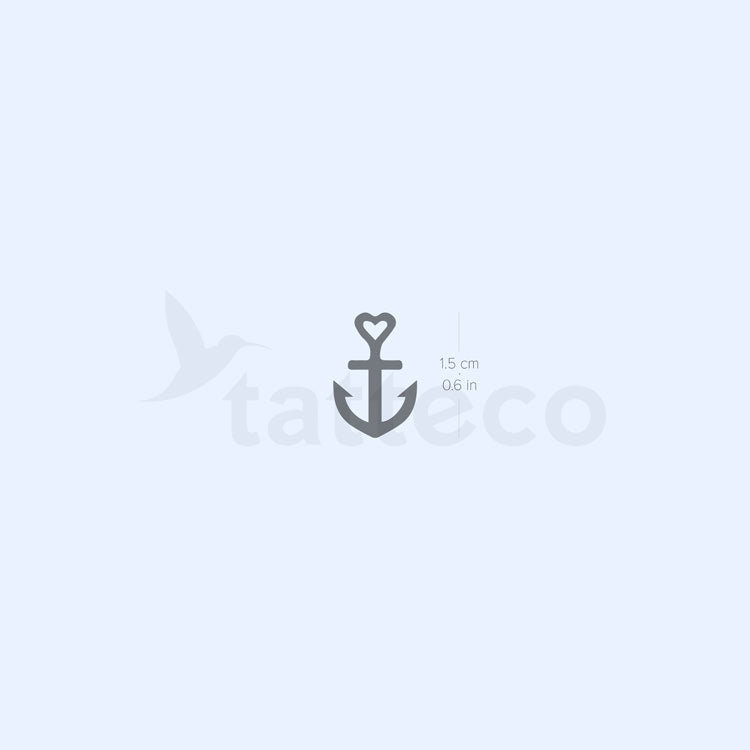 Love Anchor Semi-Permanent Tattoo - Set of 2