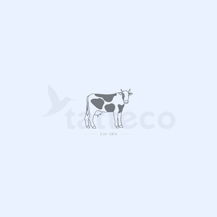 Tatuaje semipermanente de vaca - Juego de 2