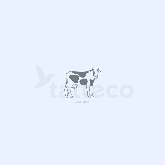 Tatuaje semipermanente de vaca - Juego de 2