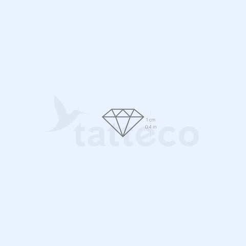 Minimalist Diamond Semi-Permanent Tattoo - Set of 2