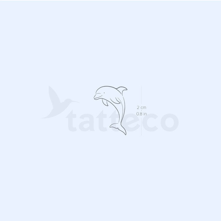Dolphin Semi-Permanent Tattoo - Set of 2