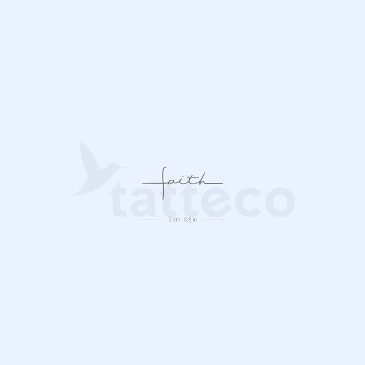 Little Faith Cross Semi-Permanent Tattoo - Set of 2