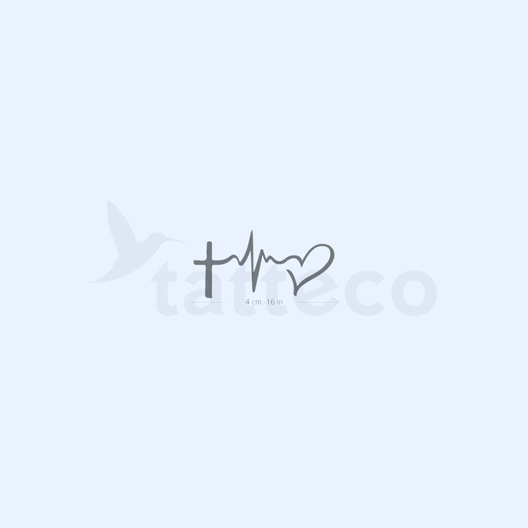 Faith Hope Love Semi-Permanent Tattoo - Set of 2
