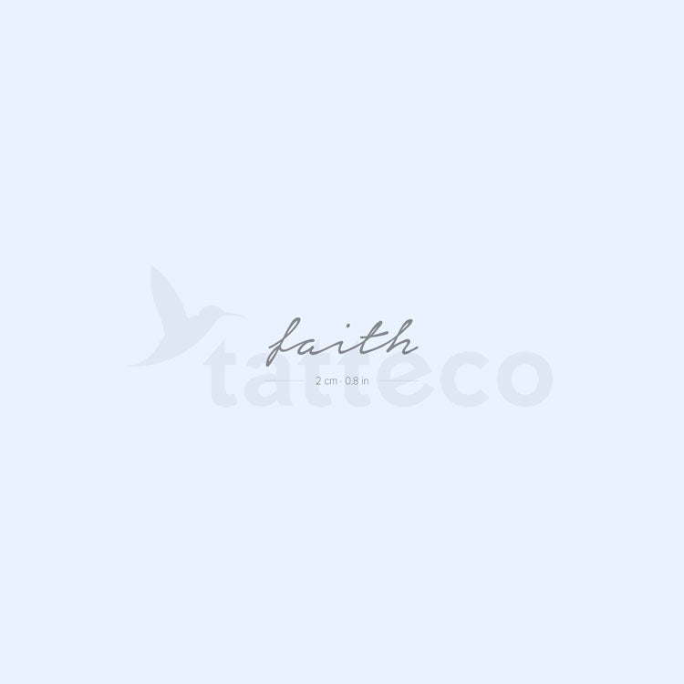 Faith Semi-Permanent Tattoo - Set of 2