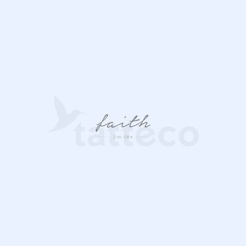 Faith Semi-Permanent Tattoo - Set of 2