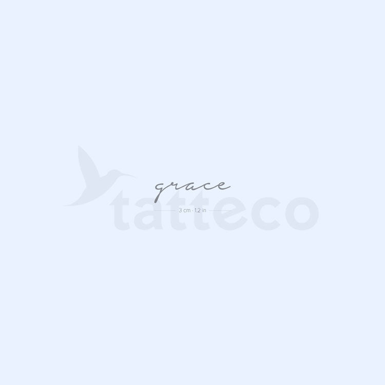 Small Grace Semi-Permanent Tattoo - Set of 2