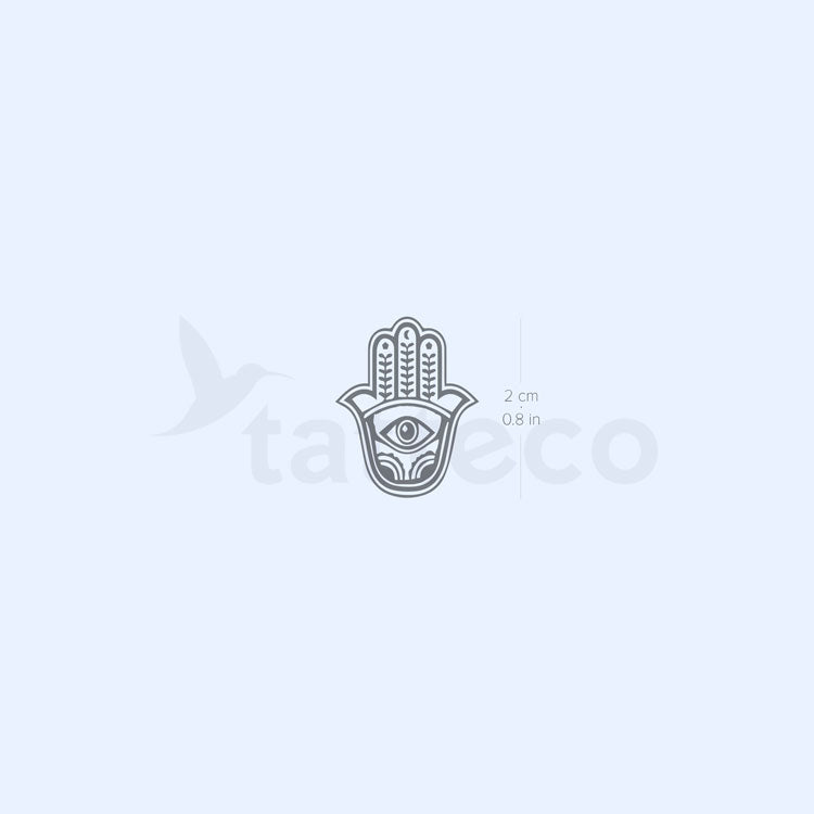 Small Hamsa Semi-Permanent Tattoo - Set of 2