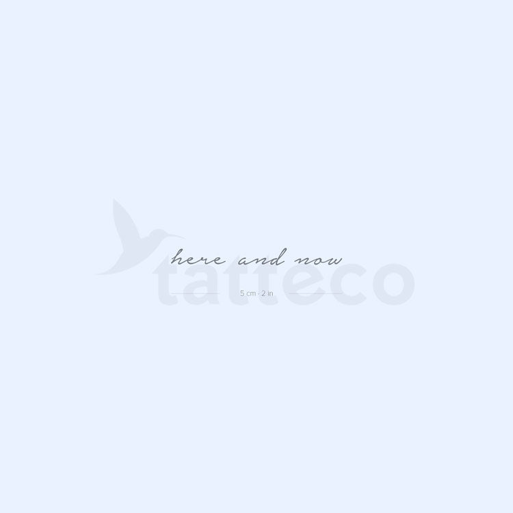 Here And Now Semi-Permanent Tattoo - Set of 2