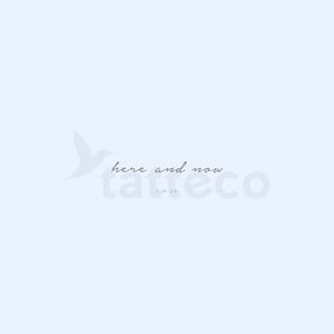 Here And Now Semi-Permanent Tattoo - Set of 2