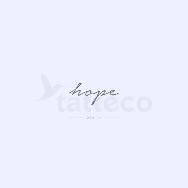 'Hope' Semi-Permanent Tattoo - Set of 2