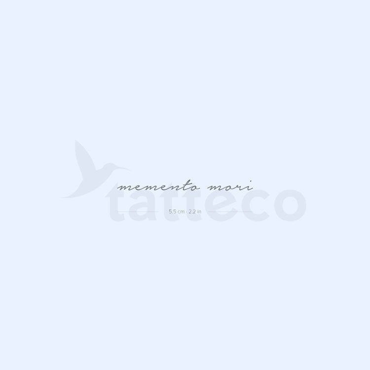 Memento Mori Semi-Permanent Tattoo - Set of 2