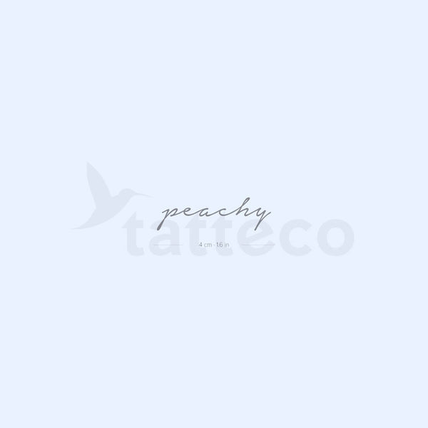 'Peachy' Semi-Permanent Tattoo - Set of 2
