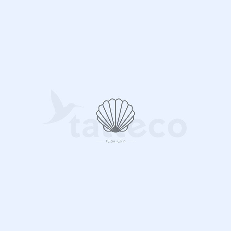 Shell Semi-Permanent Tattoo - Set of 2