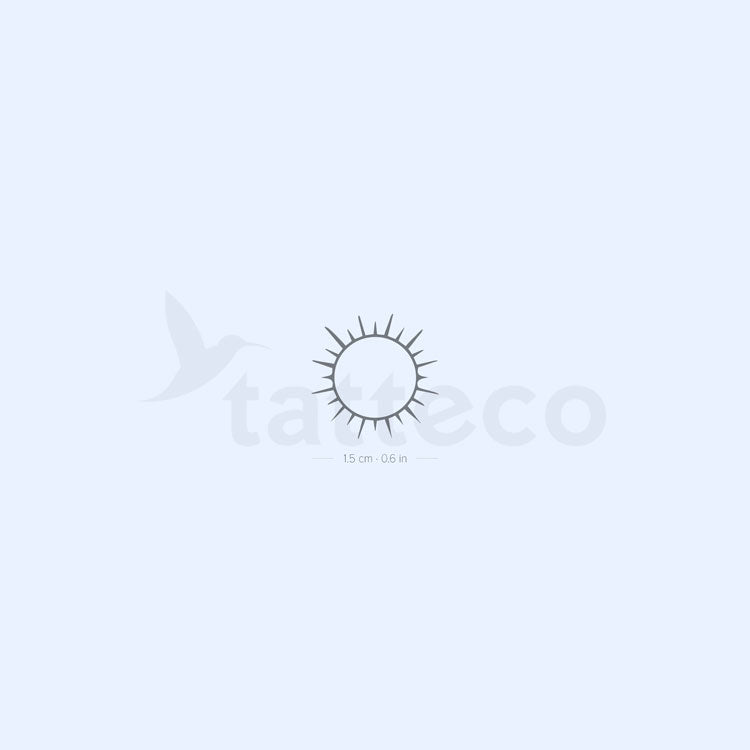 Shining Sun Semi-Permanent Tattoo - Set of 2