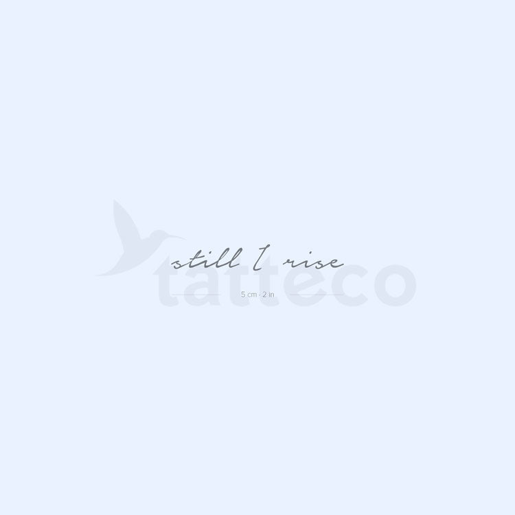 Still I Rise Semi-Permanent Tattoo - Set of 2