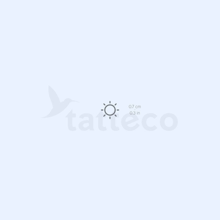 Tatuaje semipermanente Tiny Sun - Juego de 2