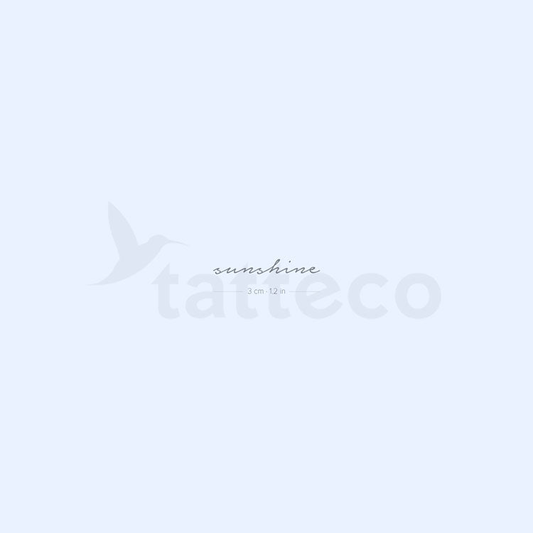 Sunshine Semi-Permanent Tattoo - Set of 2