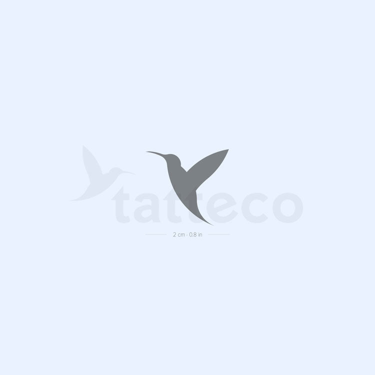 Tatuaje semipermanente de colibrí Tatteco - Juego de 2