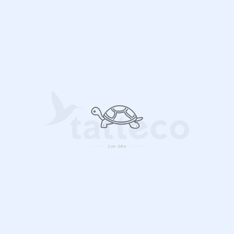 Tatuaje semipermanente de tortuga - Juego de 2
