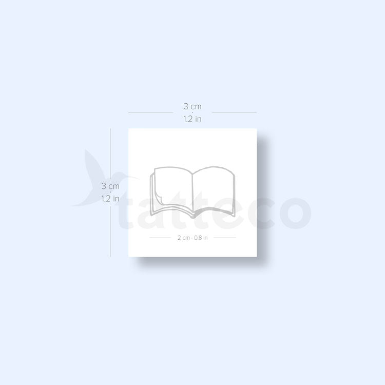 Book Semi-Permanent Tattoo - Set of 2