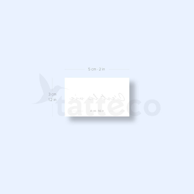 C'est La Vie Semi-Permanent Tattoo - Set of 2