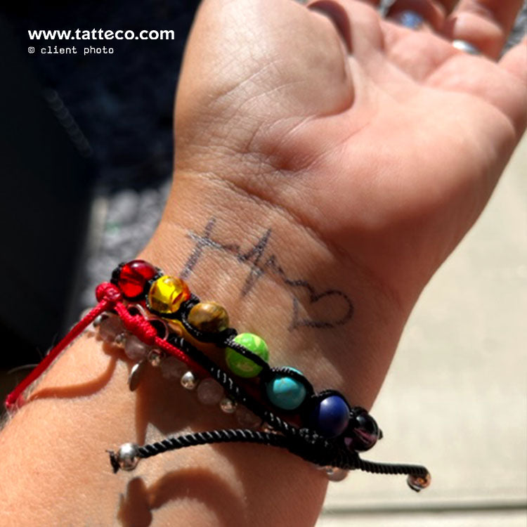 Faith Hope Love Semi-Permanent Tattoo - Set of 2