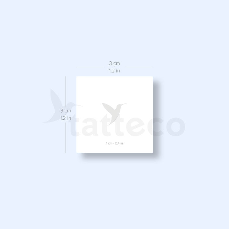 Small Tatteco Hummingbird Semi-Permanent Tattoo - Set of 2