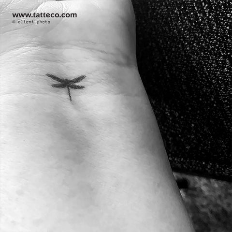 Small Dragonfly Semi-Permanent Tattoo - Set of 2
