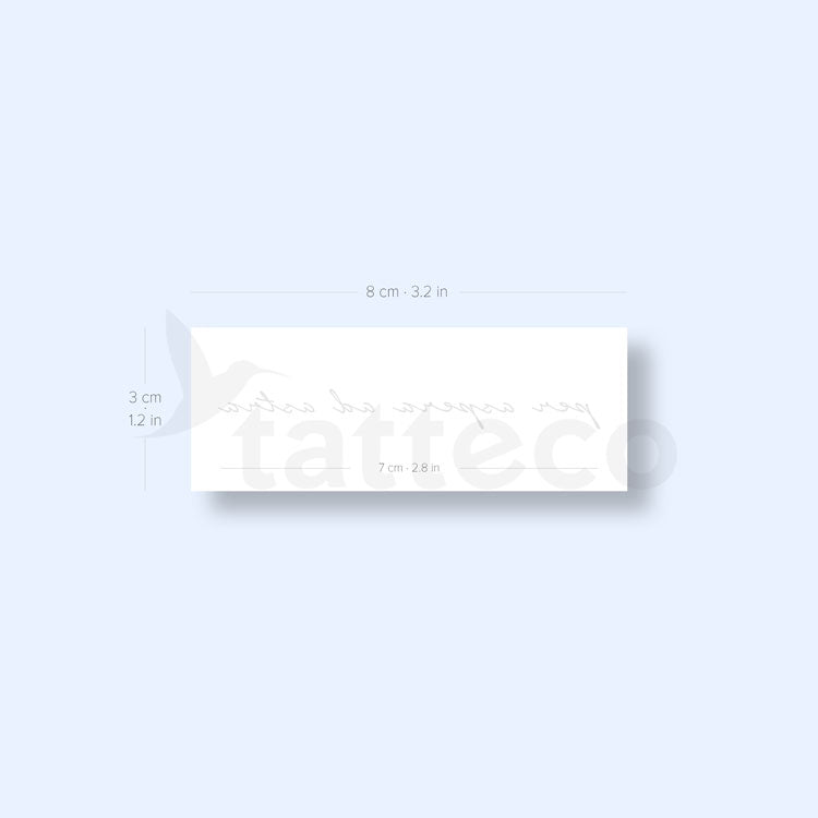 Per Aspera Ad Astra Semi-Permanent Tattoo - Set of 2
